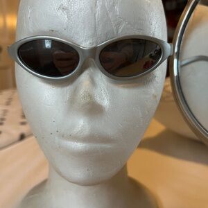 Silver Oval Sunglasses